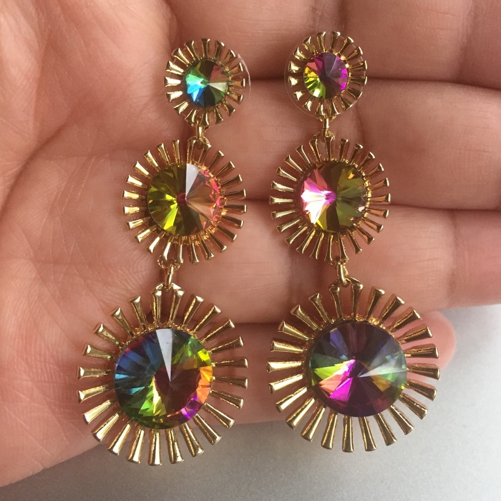 Multicolored earrings - Picture 2 of 5